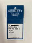 Schmetz Sewing Needles System 190 R, MTX190, NM 160 Size 23 - Pack of 10